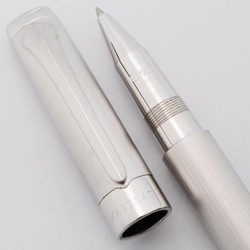 Omas for Maserati Rollerball Limited Edition 201/714 (2008) - Sterling Silver, Rhodium Plated  (Excellent, Works Well)
