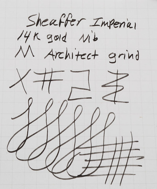 Sheaffer Imperial 14k V-Inlay Nib - Medium Architect Grind (New)
