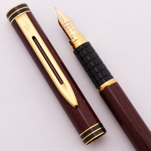 Waterman's Ideal 542 1/2 V Safety Pen - Rare, Solid 14k Gold, Fine Flexible  NY Nib (Superior, Works Well) - Peyton Street Pens