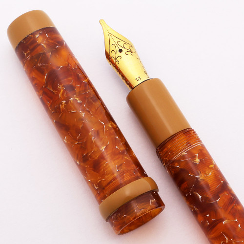 PSPW Prototype for JoWo 6 Nibs - Conway Stewart Amber w Tan Ends, C/C  (New)