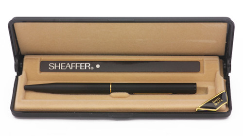Sheaffer TRZ Model 60 Ballpoint Pen (1980s) - Black Matte w/GT  (New Old Stock in Box)
