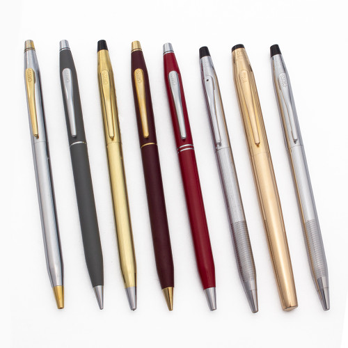 Cross Century Mixed Lot of 8 (A) - Ballpoints & Pencils, One Rollerball (Working)