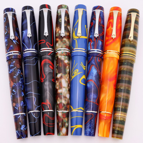 Lotus Pens "Author" Piston Fill Fountain Pen - Conway Stewart Materials, JoWo #6 nibs (New in Box)