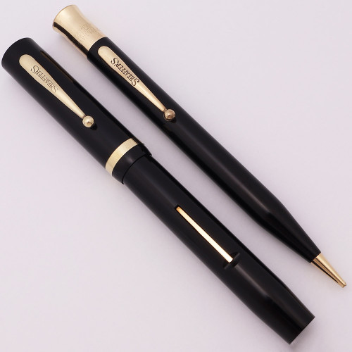 SHEAFFER - 万年筆　　SHEAFFER Sheaffer Admiral Touchdown - Black, 14k Feather Touch Fine