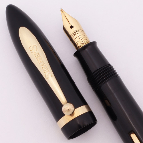 Sheaffer Balance 3-25 Petite Fountain Pen - Lever Filler, Black, Fine 14k 3-25 Nib (Excellent, Restored)