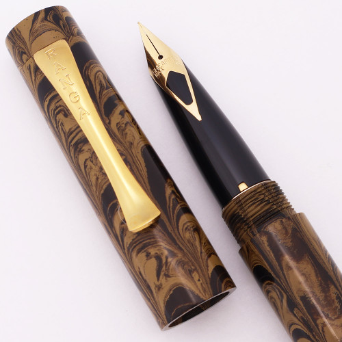 Ranga Compact Imperial Ebonite Fountain Pen - Sheaffer Nibs, Cartridge/Converter, Clip (New)