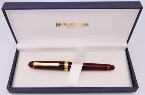 Platinum 3776 Century Fountain Pen - Bourgogne w Gold Trim, 14k Broad Nib (Excellent + in Box, Works Well) Platinum 3776 Century Fountain Pen - Bourgogne w Gold Trim, 14k Broad Nib (Excellent + in Box, Works Well)