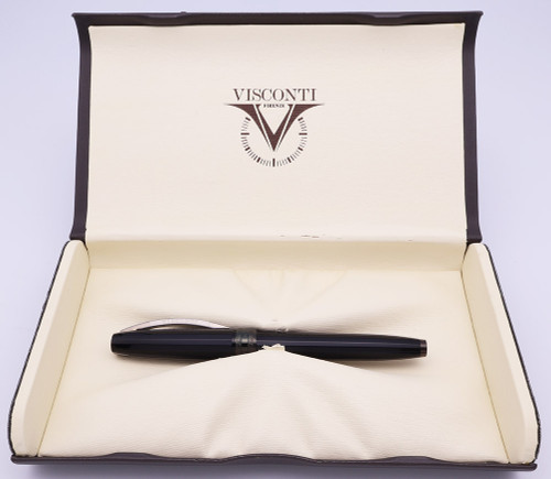 Visconti Michelangelo "Back to Black" Fountain Pen - Black w Black Trim, Fine Steel Nib (Mint in Box) Visconti Michelangelo "Back to Black" Fountain Pen - Black w Black Trim, Fine Steel Nib (Mint in Box)
