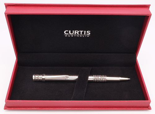 Curtis Australia Heritage "Terazzo" Ballpoint Pen - Sterling, Parker Refill (New in Box)