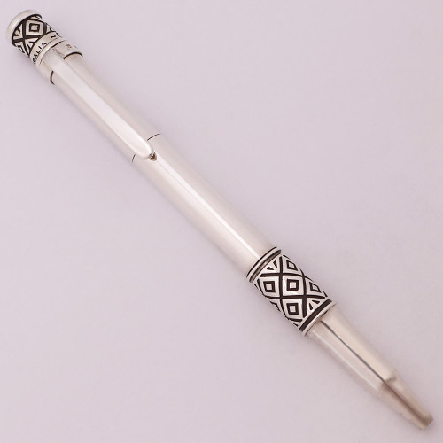 Curtis Australia Heritage "Chequer" Ballpoint Pen - Sterling, Parker Refill (New in Box)