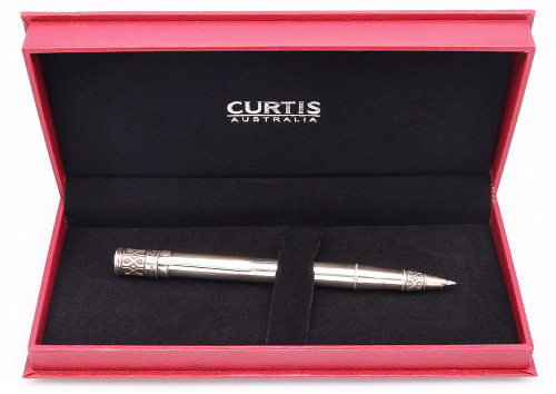 Curtis Australia Renaissance "Weave" Ballpoint Pen - Sterling, Parker Refill (New in Box)
