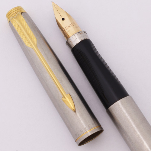 Parker 75 Flighter DeLuxe Fountain Pen (1980s) - GP Trim, C/C