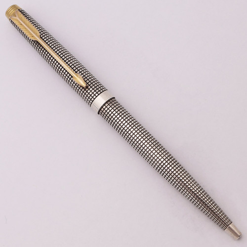 Parker 75 Classic Ballpoint Pen (1970s) -  Sterling Cisele  (Excellent, Works Well)