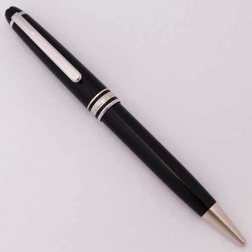Montblanc Meisterstuck Classique 164 Ballpoint Pen (Germany) - Black w Platinum Plated Trim (Excellent, Works Well)