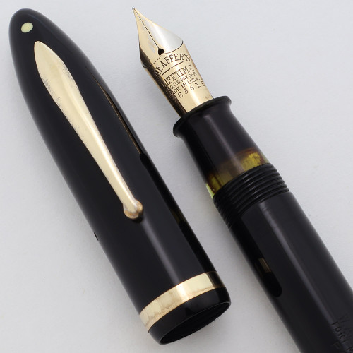 Sheaffer Balance Lifetime Oversized (1935-42) - Jet Black, Lever Fill, 14k Fine Nib (Excellent, Restored)