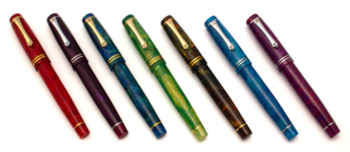 PSP Lotus Saratoga LE Fountain Pen - PSP Alumilite, Sheaffer Valor & Imperial Nibs, Cartridge/Converter (New)