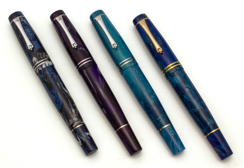 PSP Lotus Pens LE "Author" Piston Fill Fountain Pen - PSP Exclusive Alumilite, JoWo #6 nibs (New in Box)