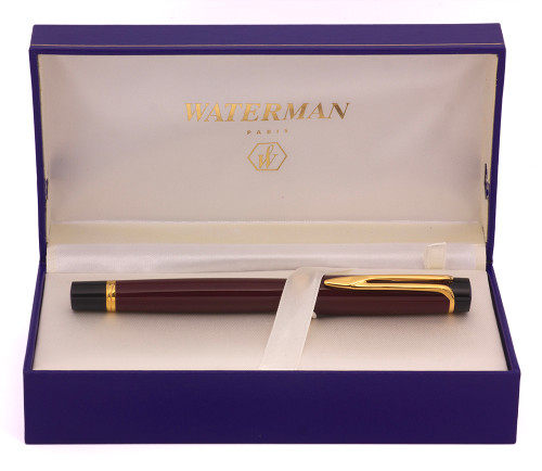 Waterman Liaison Fountain Pen - Deep Red, C/C, Medium 18k Nib (Excellent + in Box, Works Well)