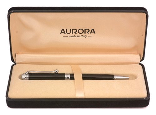 Aurora Talentum Ballpoint Pen - Black w Chrome Trim (Near Mint in Box, Works Well)