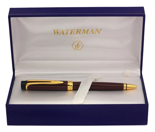 Waterman Liaison Ballpoint Pen (2000s)- Red w/GT (Near Mint,  in Box, Works Well)