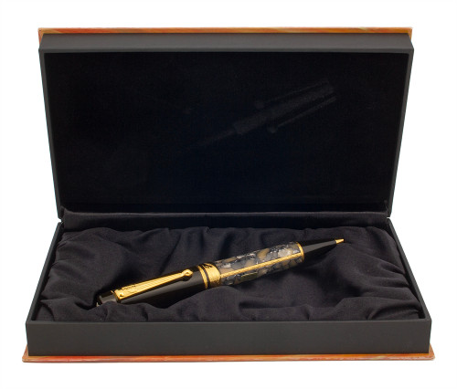 Montblanc Writers Edition LE Ballpoint Pen (1996) - Alexandre Dumas (w/ Son's Signature), White Marble (Near Mint in Box, Works Well)