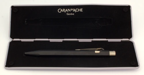 Caran D'Ache 849 Rollerball Pen - Matte Black w CT (Excellent + in Box, Works Well)