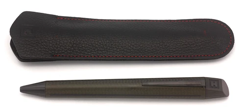 Edelberg Sloop Ballpoint Pen (Switzerland) - Carbon Fiber, Parker-Style Refill (Near Mint in Case, Works Well)