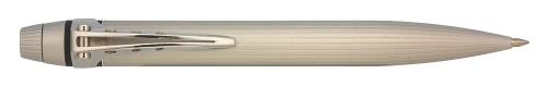 Jorg Hysek Kilada Ballpoint Pen (circa 2003) - Matte Silver with Ribbed Pattern (Excellent +, Works Well)