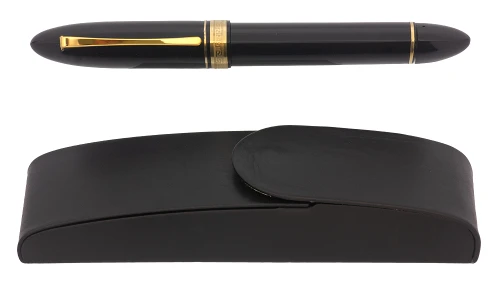 Omas 360 Magnum Rollerball Pen - Blue Black with Gold Trim (Excellent in Case, Works Well)