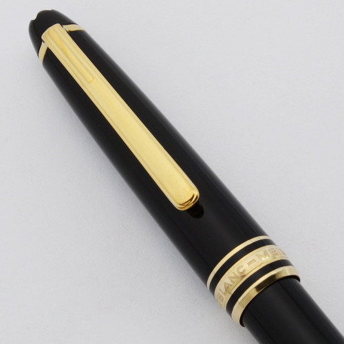 Montblanc Meisterstuck Classique Mechanical Pencil Black, .7mm Lead, Gold Trim (Excellent
