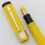 Thompson Fountain Pen Oversize (1930s) - Yellow, Lever Filler,  Fine Steel Nib (Excellent, Restored)