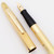 Eversharp Envoy Fountain Pen (1948) - Yellow Gold Filled Cap & Barrel with Lined Pattern, Lever Filler, Medium 14k Nib (Excellent +, Restored) Eversharp Envoy Fountain Pen (1948) - Yellow Gold Filled Cap & Barrel with Lined Pattern, Lever Filler, Medium 14k Nib (Excellent +, Restored)