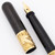 Moore Non-Leakable Safety Fountain Pen (1920s) - BCHR w Wide Ornate Bands, Flexible Extra Fine 14k Nib (Excellent, Restored)