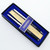 Sheaffer Stylist Ballpoint & Pencil Set - Black Set, Chrome Caps  (Mint Condition in Box, Advertising)