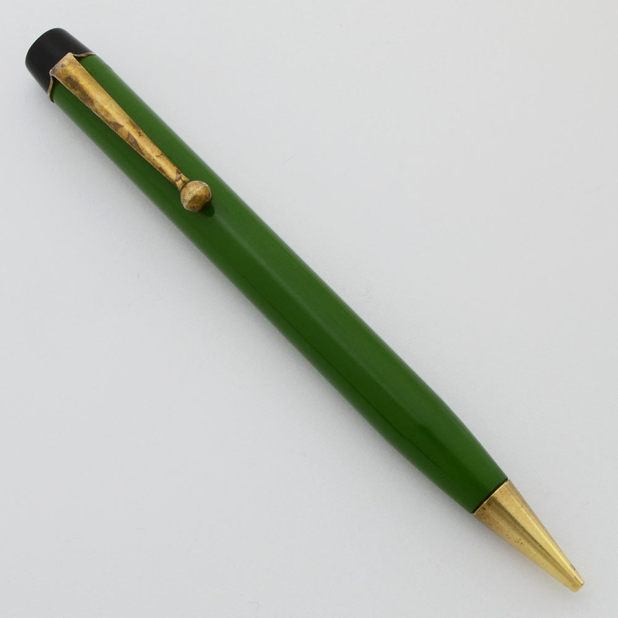 GermanMade Mechanical Pencil, Green w/Gold Trim, 1.1mm Leads (Very Nice, Works Well) Peyton