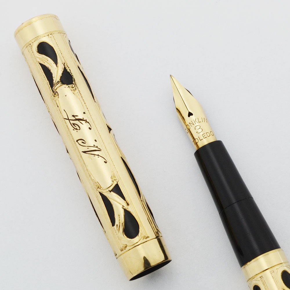 Conklin Crescent #3 Fountain Pen - Alternating Pinstripe
