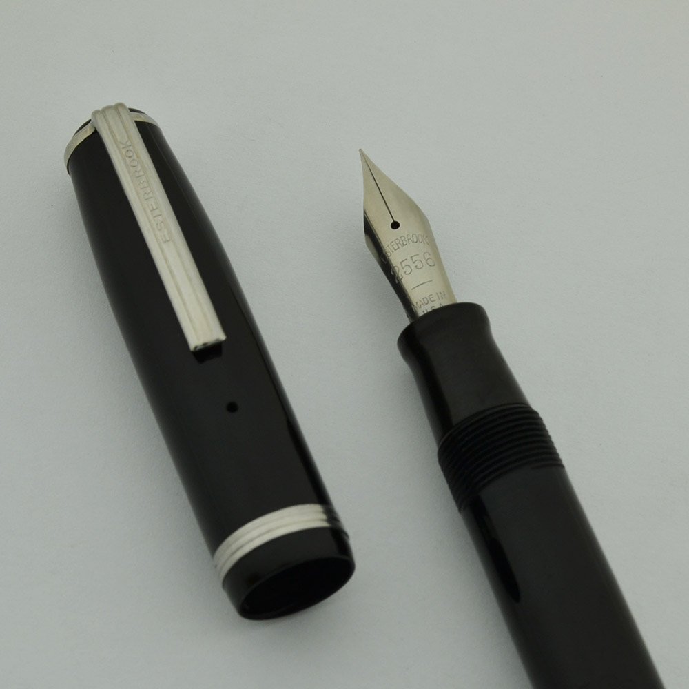 Esterbrook J Fountain Pen - Black, 2556 Fine Firm Nib (Very Nice