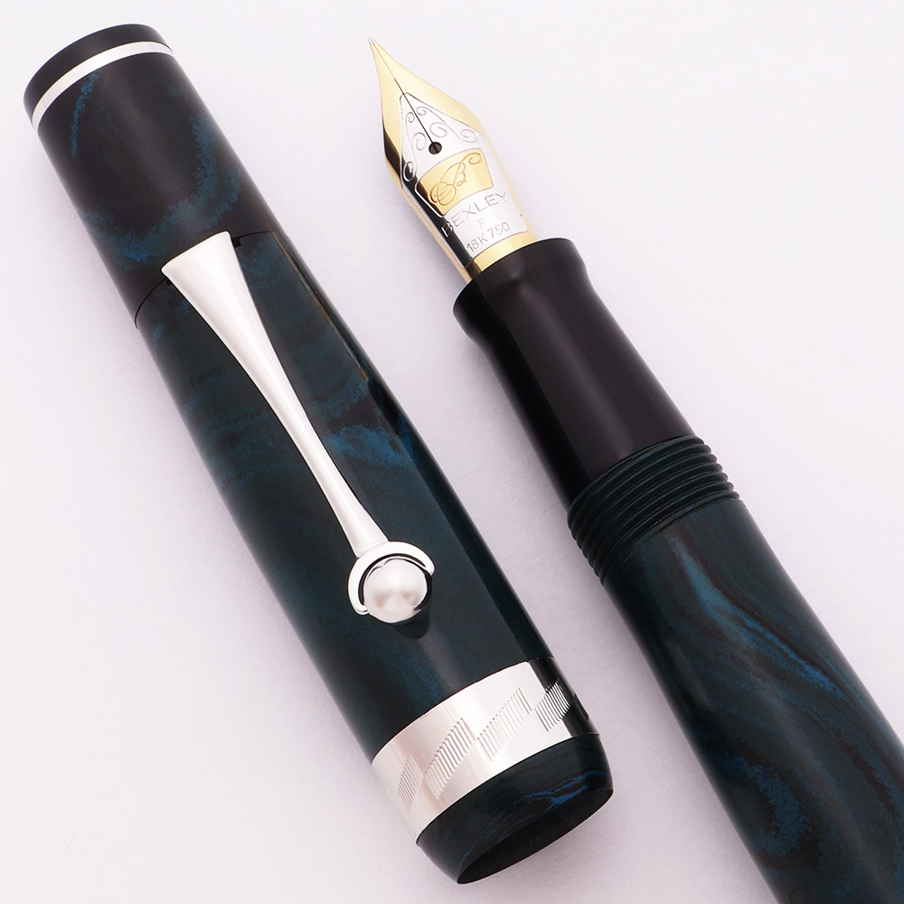 未使用 BEXLEY ベクスレー 万年筆 18K 750 アメリカ マーブル 【公式通販】