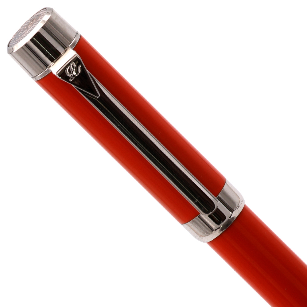 Laban Box Red Laban PF-900 Fountain Pen - Orange Enamel, C/C, Fine Two-Tone Steel Nib ...