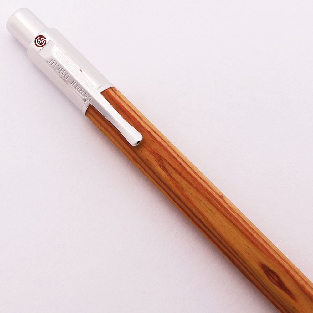 Caran D'Ache Varius Ballpoint Pen - Metwood w Rhodium Trim (Near