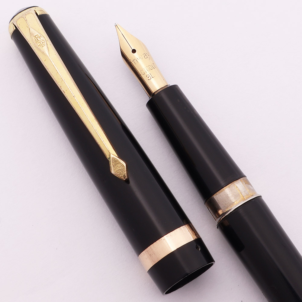Plain White Stick Pens - Black Ink - 500/cs