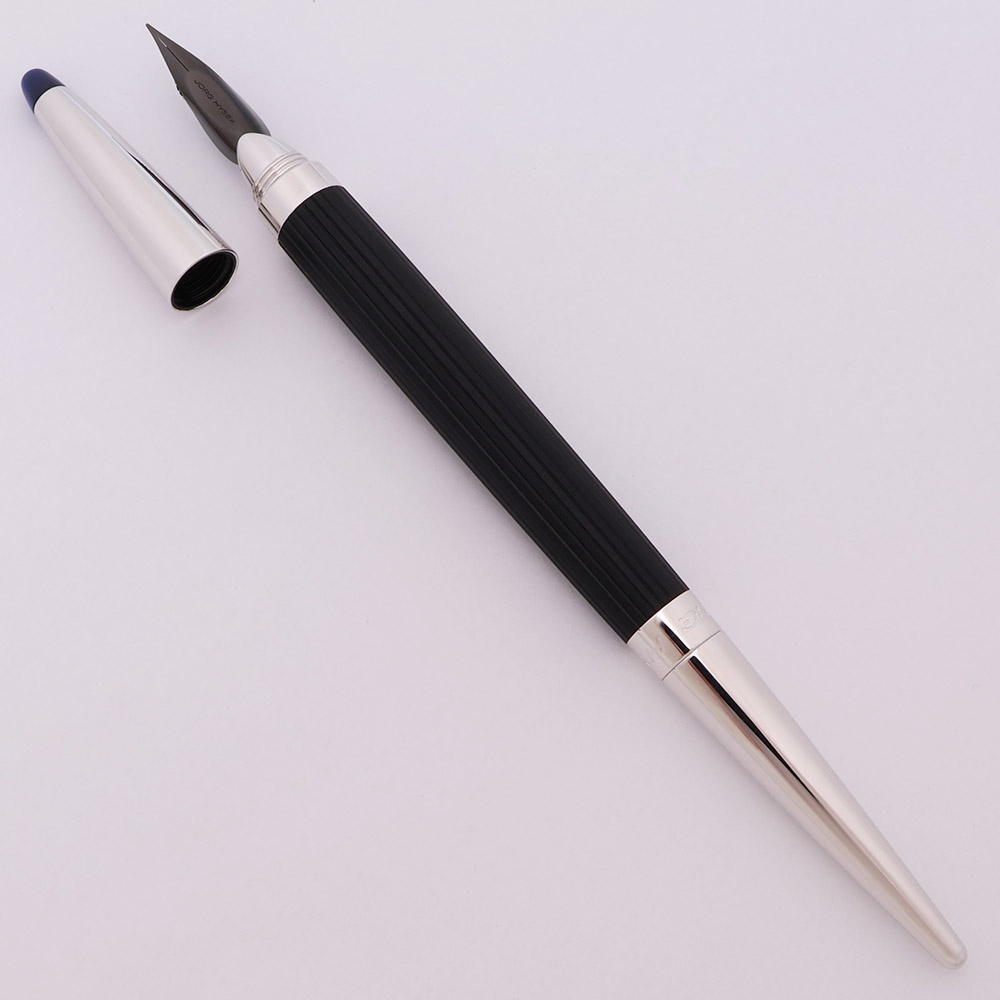 Jorg Hysek Meta Design Dipping Pen - Ribbed Hard Rubber and Palladium ...