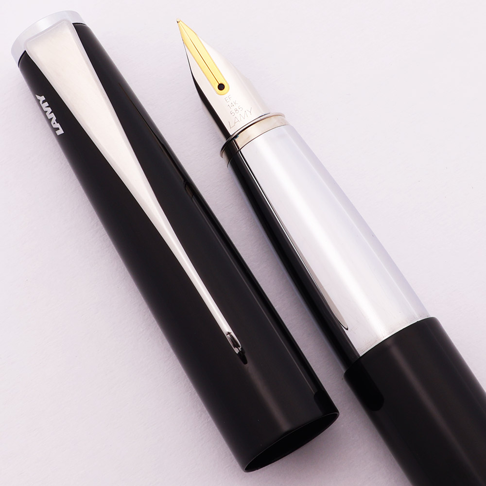 Lamy Studio Pen - Piano Black, Silver Trim, C/C, Extra-Fine 14k Nib (Excellent, - Peyton Street Pens