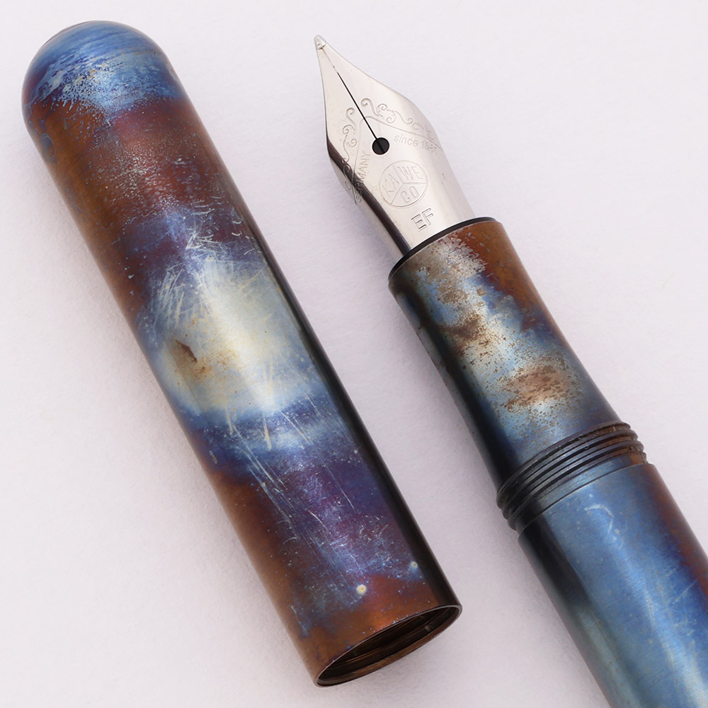 Fireblue Kaweco Liliput Fountain Pen - Fireblue, Extra-Fine Steel Nib (Excellent ...