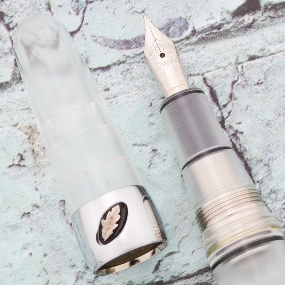 Stipula Passaporto Fountain Pen Clear, Fine Steel Nib (Near Mint