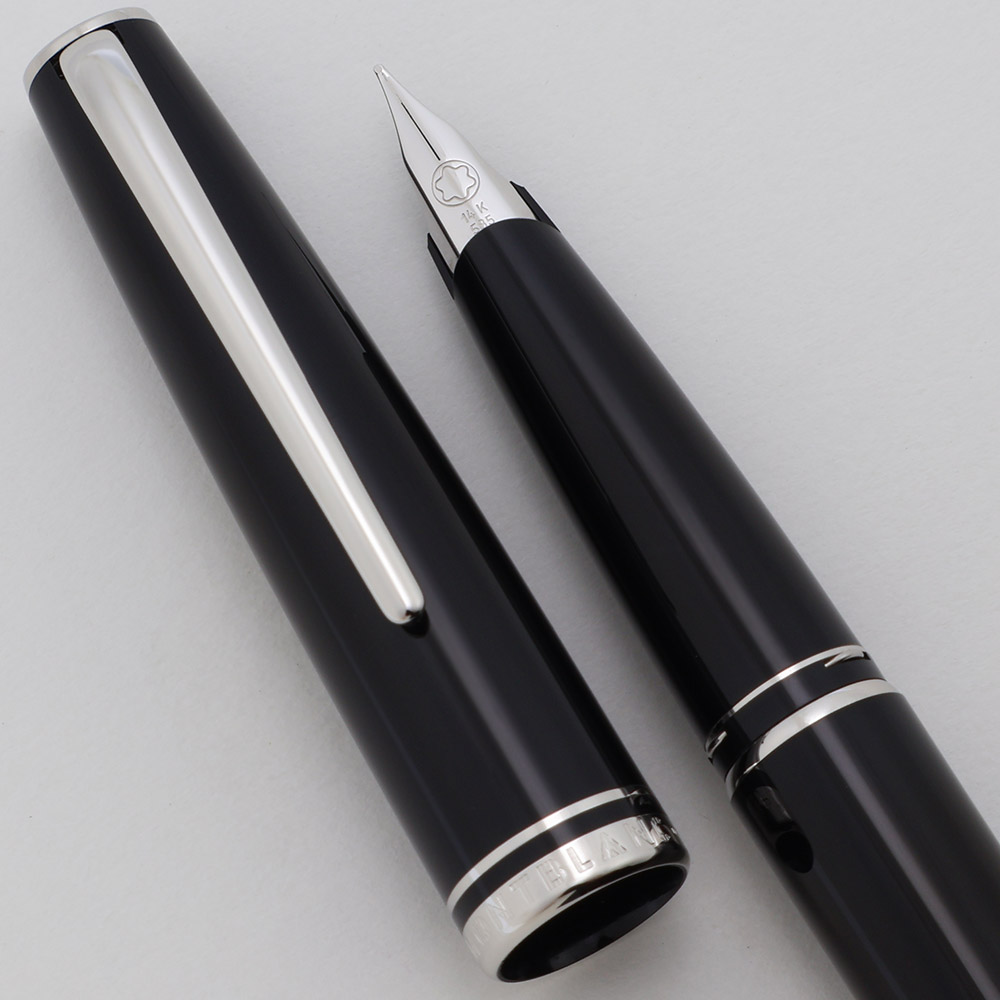 Montblanc Generations Fountain Pen (1990s) - Black w Platinum Trim ...
