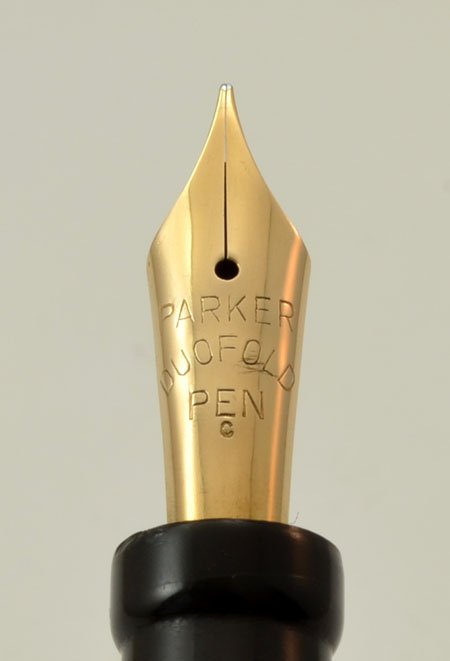Parker Duofold Jr. Fountain Pen - Jade Green, Fine (Excellent