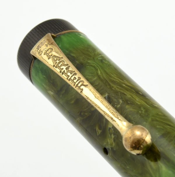 Parker Duofold Lucky Curve Junior Fountain Pen - Dark Green Jade