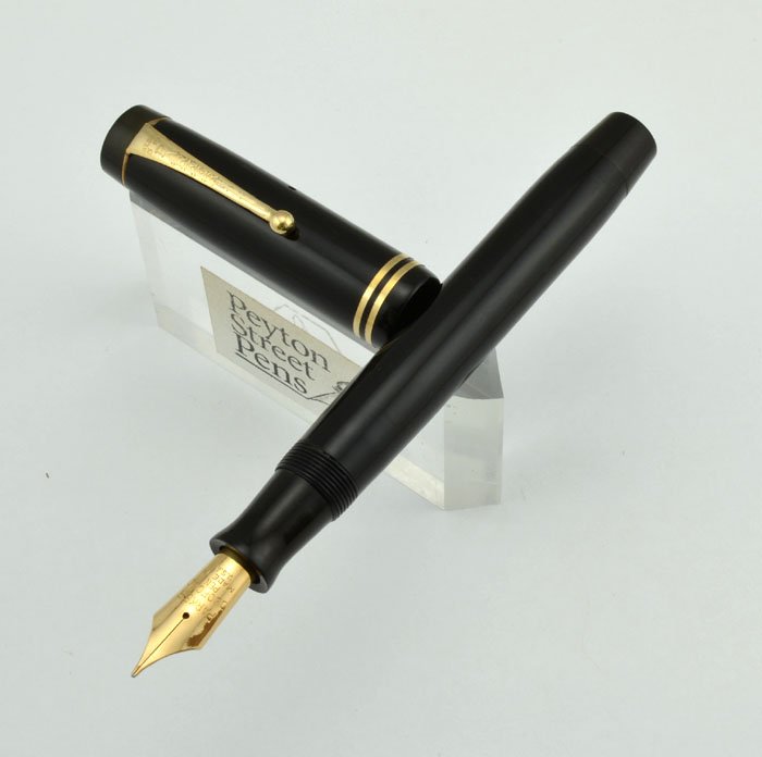 Parker Duofold Senior Fountain Pen (Streamline) - Black, Fine