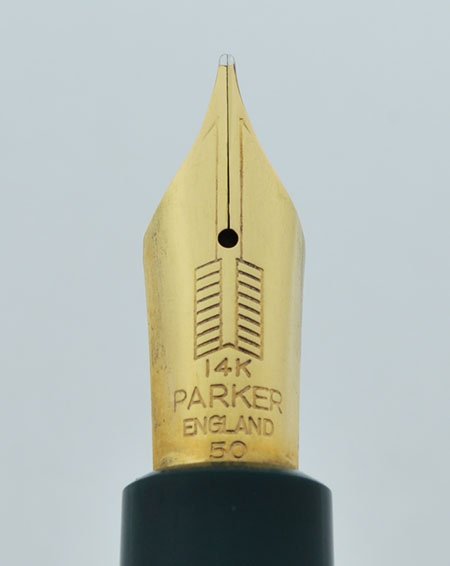 Stylo Plume Parker Duofold Maxima Des Années 1950 - Modèle Angleterre Aérométrique - Bleu Et Noir